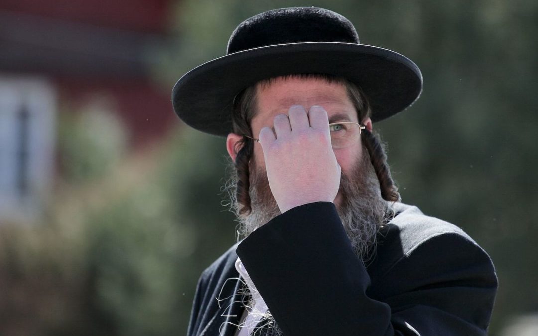 Hasidic Jews in Lezajsk
